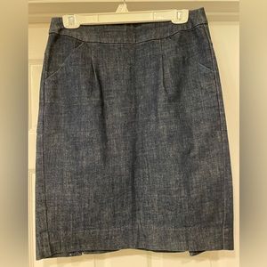 EUC J. Crew denim pencil skirt